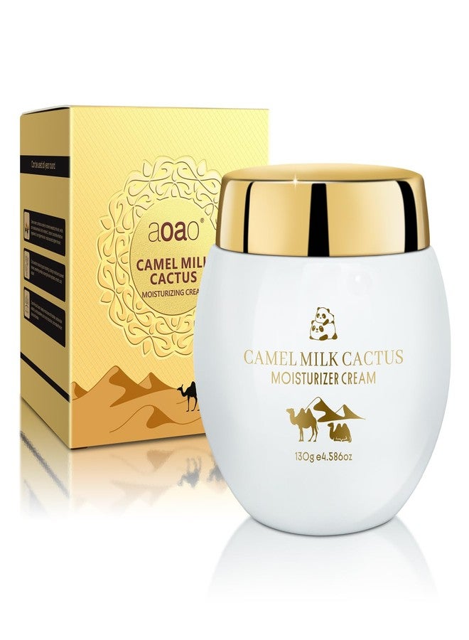 AOAO Camel Milk Cactus Moisturizing Repair Cream, Moisturizer Night Cream for Face and Neck, Maintains Normal Stratum Corneum Hydration, Improves Skin Feel, Fast-Absorbing & Nourishing 130g/4.6oz - Image 1